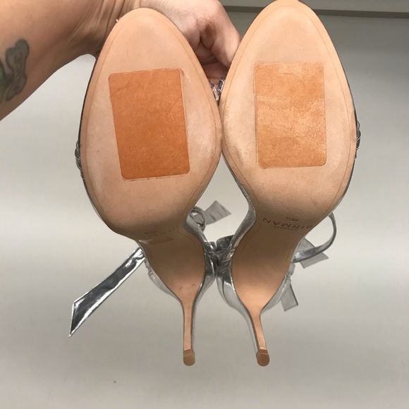 Alexandre Birman silver clear metallic heels NWOB - Picture 5 of 7